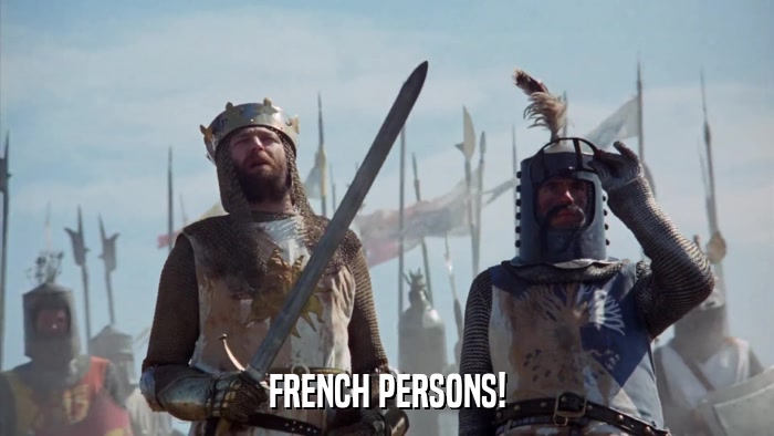 FRENCH PERSONS!  
