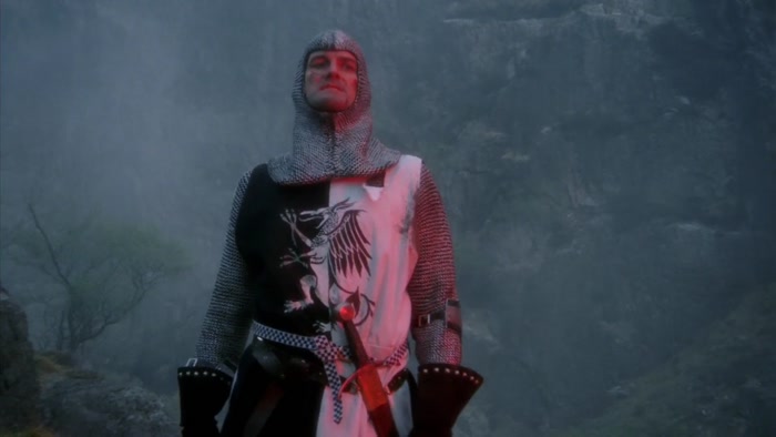 MY NAME IS SIR LANCELOT OF CAMELOT. 