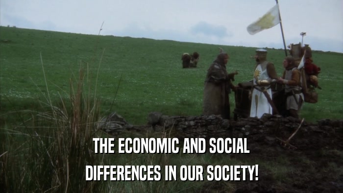 THE ECONOMIC AND SOCIAL DIFFERENCES IN OUR SOCIETY! 