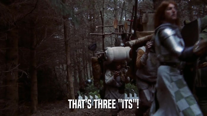 THAT'S THREE 