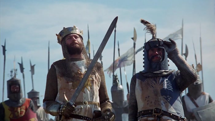 TODAY THE BLOOD OF MANY A VALIANT KNIGHT SHALL BE AVENGED. 