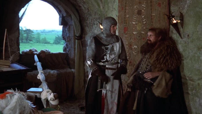 I'M A KNIGHT OF KING ARTHUR, SIR. 