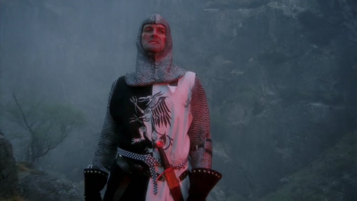MY NAME IS SIR LANCELOT OF CAMELOT. 
