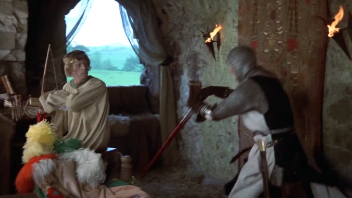 FAIR ONE, BEHOLD YOUR HUMBLE SERVANT, SIR LANCELOT OF CAMELOT. 