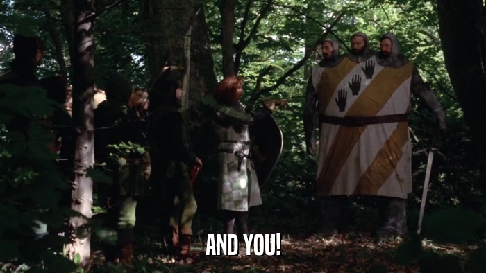 AND YOU!  