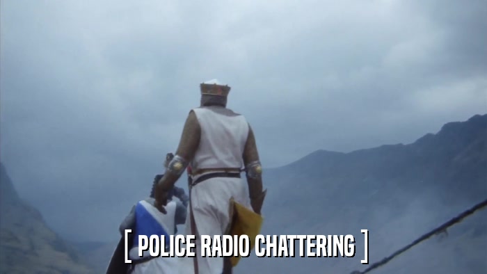 [ POLICE RADIO CHATTERING ]  