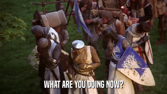 WHAT ARE YOU DOING NOW?  