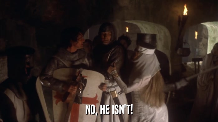 NO, HE ISN'T!  