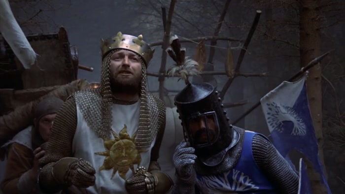 KNIGHTS OF NI, YOU ARE JUST AND FAIR. 