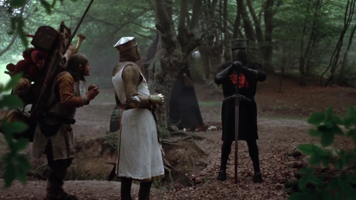 YOU FIGHT WITH THE STRENGTH OF MANY MEN, SIR KNIGHT. 