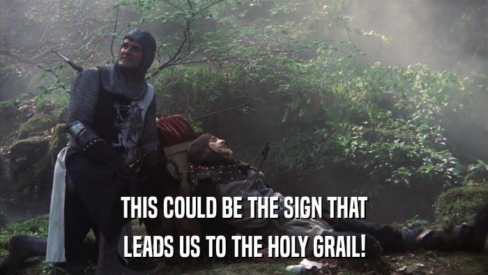 THIS COULD BE THE SIGN THAT LEADS US TO THE HOLY GRAIL! 