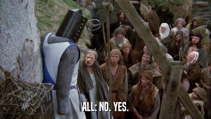 ALL: NO. YES.  
