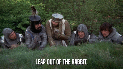LEAP OUT OF THE RABBIT.  