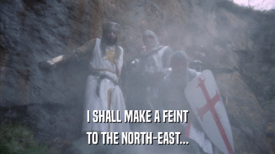 I SHALL MAKE A FEINT TO THE NORTH-EAST... 