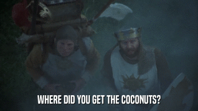 WHERE DID YOU GET THE COCONUTS?  