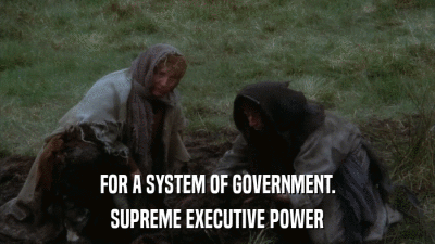 FOR A SYSTEM OF GOVERNMENT. SUPREME EXECUTIVE POWER 