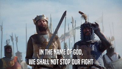 IN THE NAME OF GOD, WE SHALL NOT STOP OUR FIGHT 