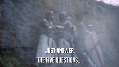 JUST ANSWER THE FIVE QUESTIONS... 