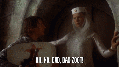 OH, NO. BAD, BAD ZOOT!  