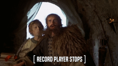 [ RECORD PLAYER STOPS ]  