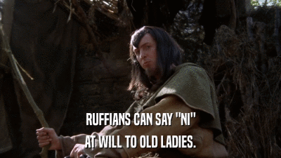 RUFFIANS CAN SAY 