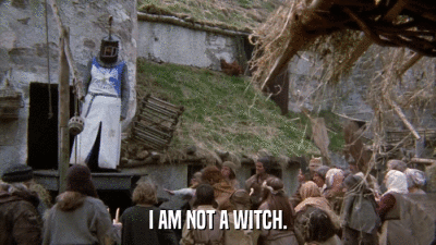 I AM NOT A WITCH.  