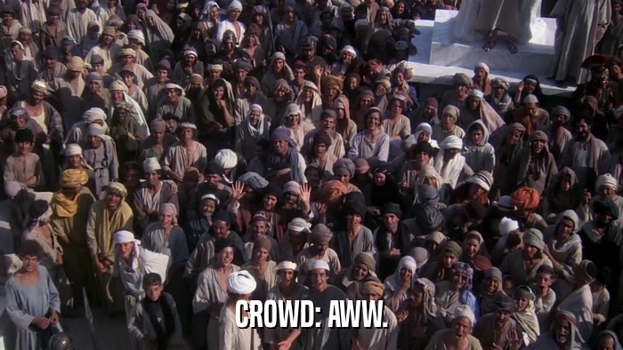 CROWD: AWW.  