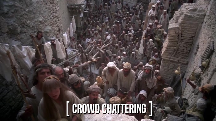 [ CROWD CHATTERING ]  