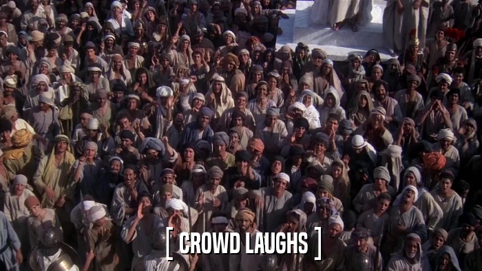 [ CROWD LAUGHS ]  