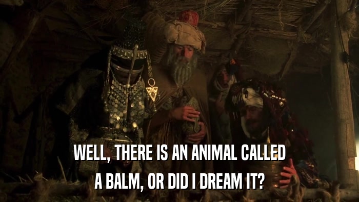 WELL, THERE IS AN ANIMAL CALLED A BALM, OR DID I DREAM IT? 