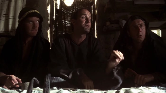I'LL GRANT YOU THE AQUEDUCT AND SANITATION, THE TWO THINGS THE ROMANS HAVE DONE. 
