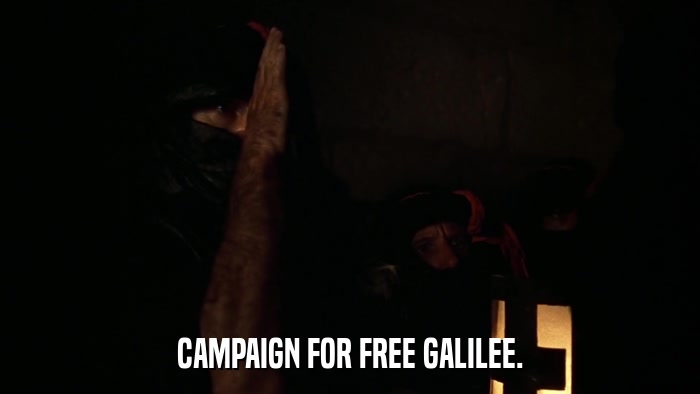 CAMPAIGN FOR FREE GALILEE.  