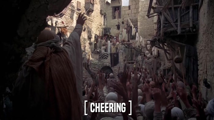 [ CHEERING ]  