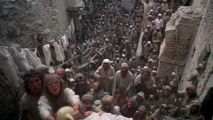 CROWD: BEHOLD HIS MOTHER! BEHOLD HIS MOTHER! 