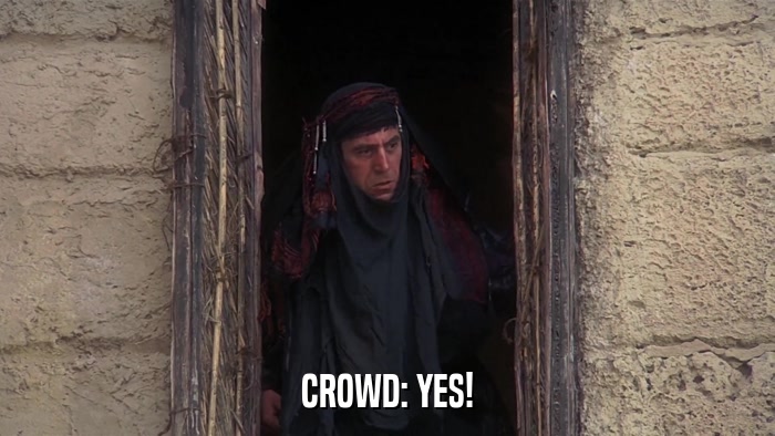 CROWD: YES!  