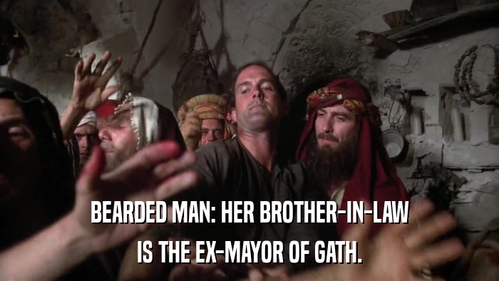 BEARDED MAN: HER BROTHER-IN-LAW IS THE EX-MAYOR OF GATH. 