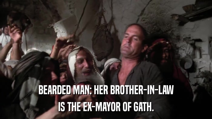BEARDED MAN: HER BROTHER-IN-LAW IS THE EX-MAYOR OF GATH. 