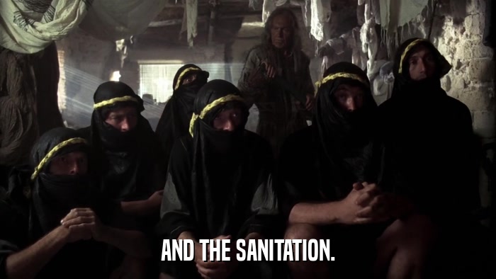 AND THE SANITATION.  