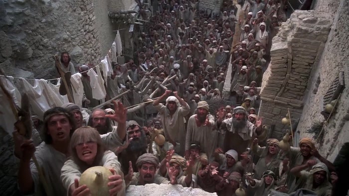 CROWD: BEHOLD HIS MOTHER! BEHOLD HIS MOTHER! 