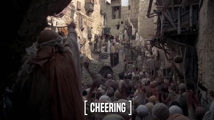 [ CHEERING ]  