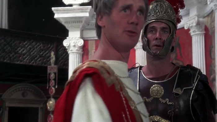 I REALLY WOULDN'T, SIR! OUT OF THE WAY, CENTURION! 