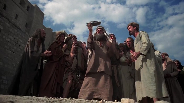 MAN 1: WHAT? LET US, LIKE HIM...  