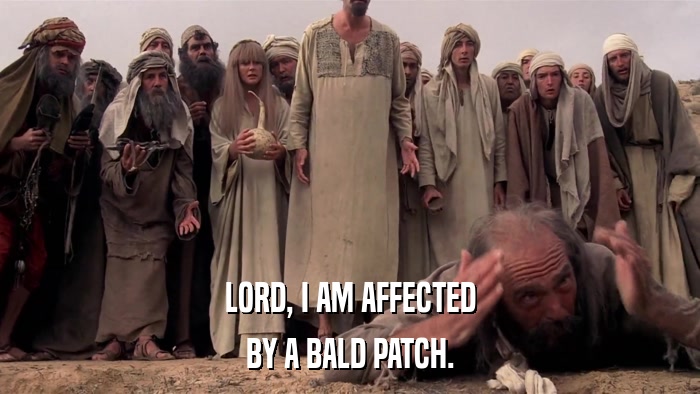 LORD, I AM AFFECTED BY A BALD PATCH. 