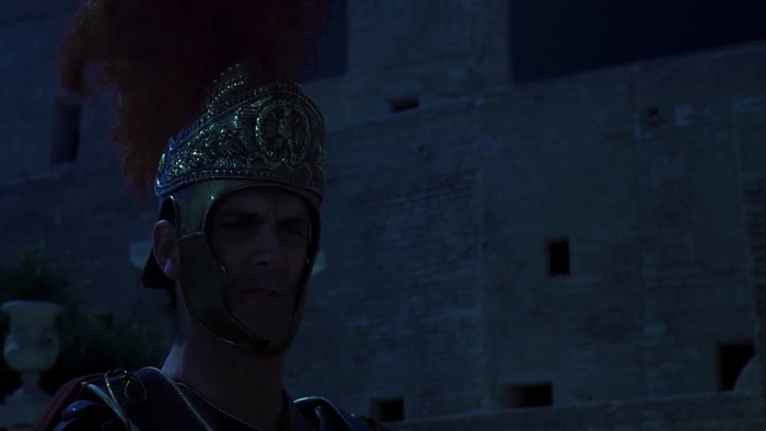 OH, THANK YOU, SIR. THANK YOU, SIR. HAIL CAESAR AND EVERYTHING, SIR. 