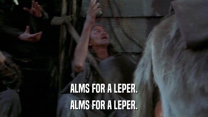 ALMS FOR A LEPER. ALMS FOR A LEPER. 