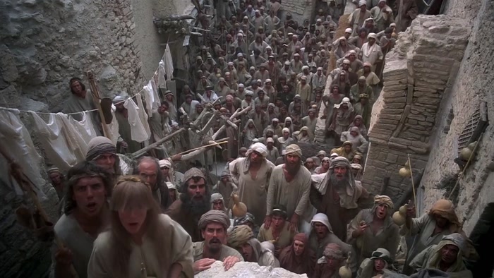 CROWD: WHO ARE YOU? I'M HIS MOTHER, THAT'S WHO. 