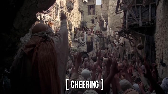 [ CHEERING ]  