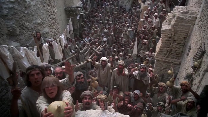 CROWD: BEHOLD HIS MOTHER! BEHOLD HIS MOTHER! 