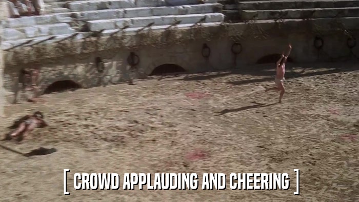 [ CROWD APPLAUDING AND CHEERING ]  