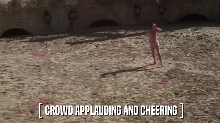 [ CROWD APPLAUDING AND CHEERING ]  